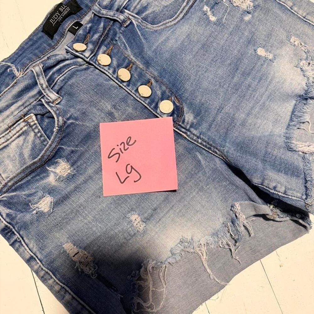 Judy-blue Women's Blue and Navy Shorts